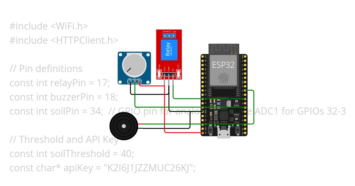 IoT Based Smart Plant Watering System simulation