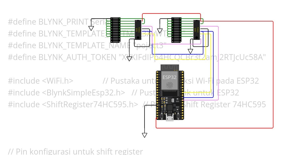 esp32-shift-reg simulation