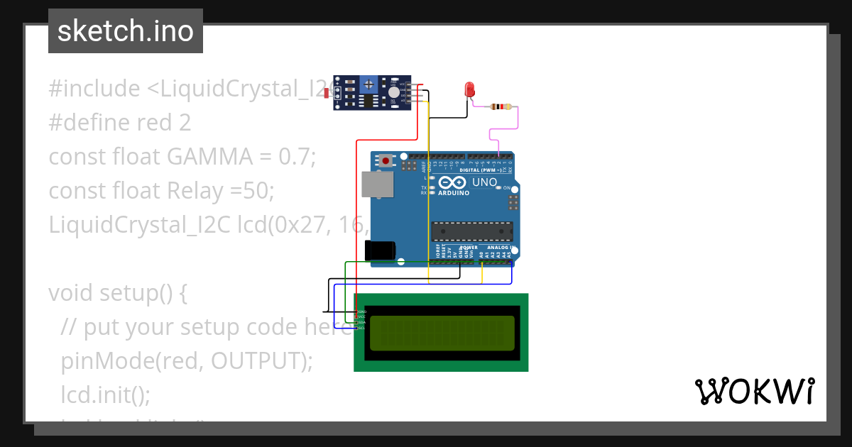 SENSOR CAHAYA_GINA XII9 - Wokwi ESP32, STM32, Arduino Simulator
