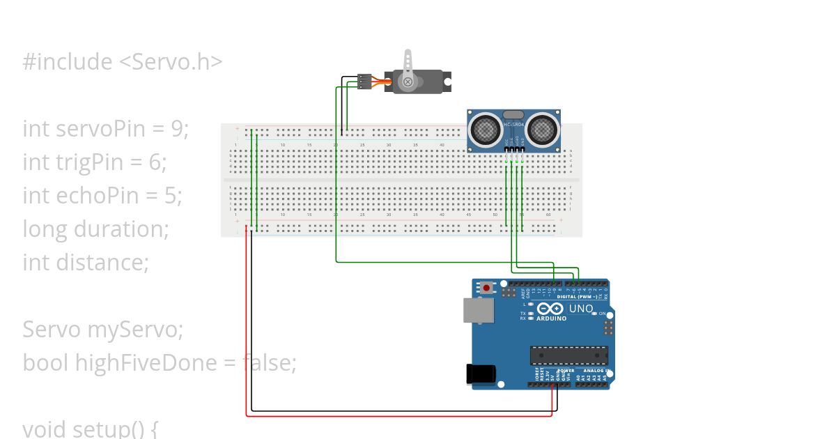HIGH FIVE BOT simulation