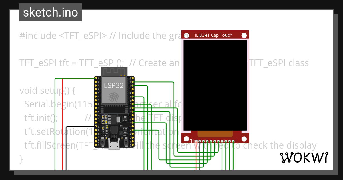 esp ili9341 touch - Wokwi ESP32, STM32, Arduino Simulator