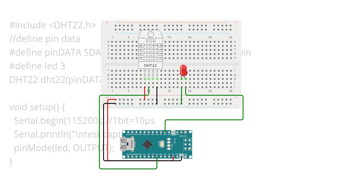 DHT22 sensor simulation