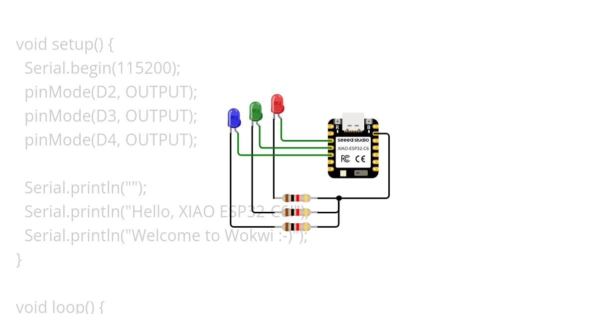 XIAO-ESP32-C6 simulation