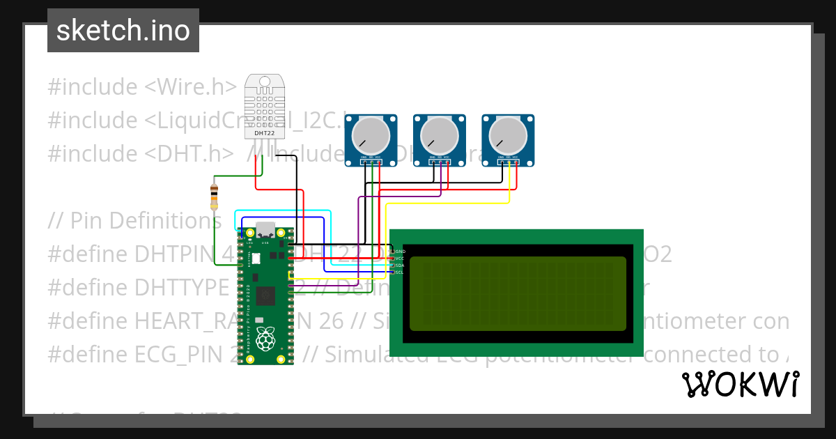 Health System Wokwi ESP32, STM32, Arduino Simulator