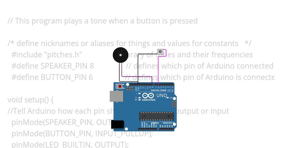 Play a tone simulation