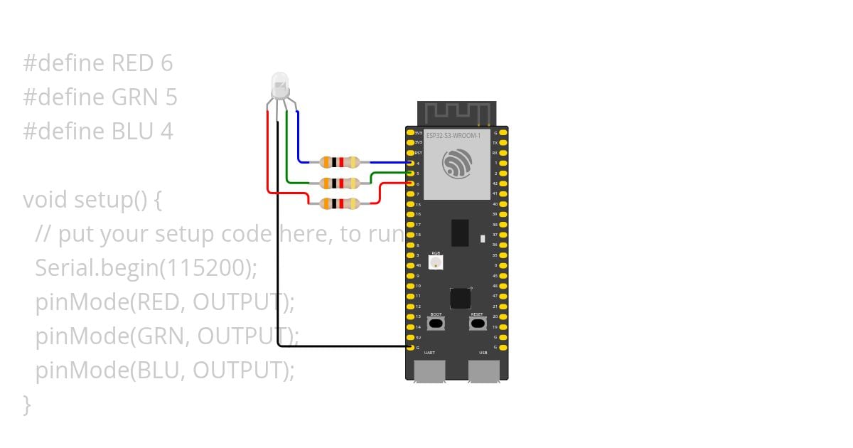 Led RGB simulation