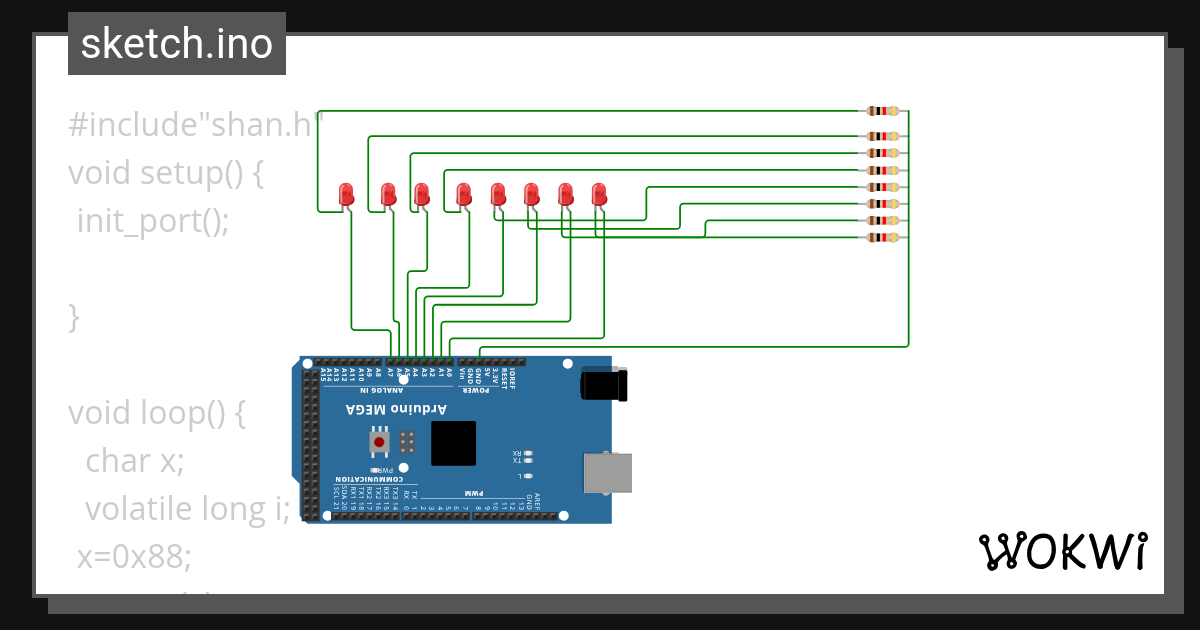 led set 2.9Copy (7) - Wokwi ESP32, STM32, Arduino Simulator