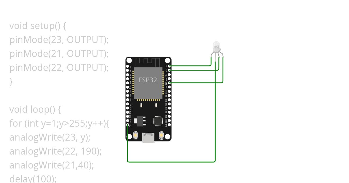 rgb light simulation