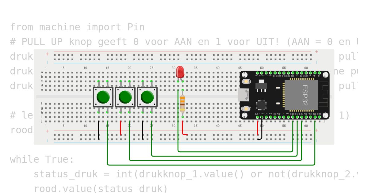 Les 5 - 3 buttons  - 1b simulation