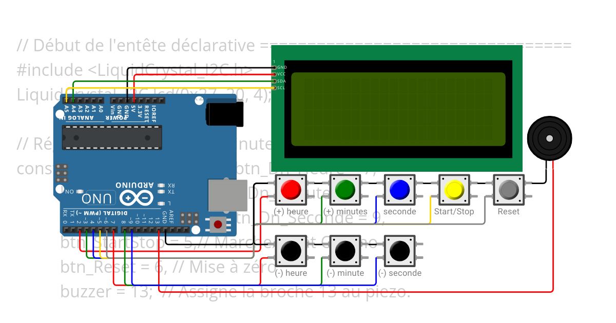 Cipad 51: Part 1 Minuteur(Work in Progress)  Copy simulation