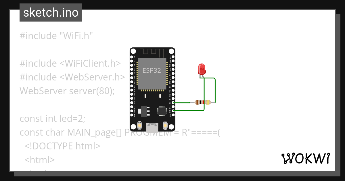 Wokwi - Online ESP32, STM32, Arduino Simulator