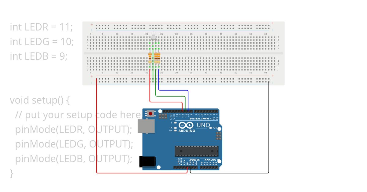 LED RGB simulation