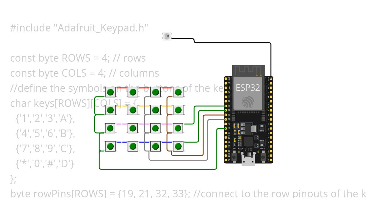 Button Array simulation