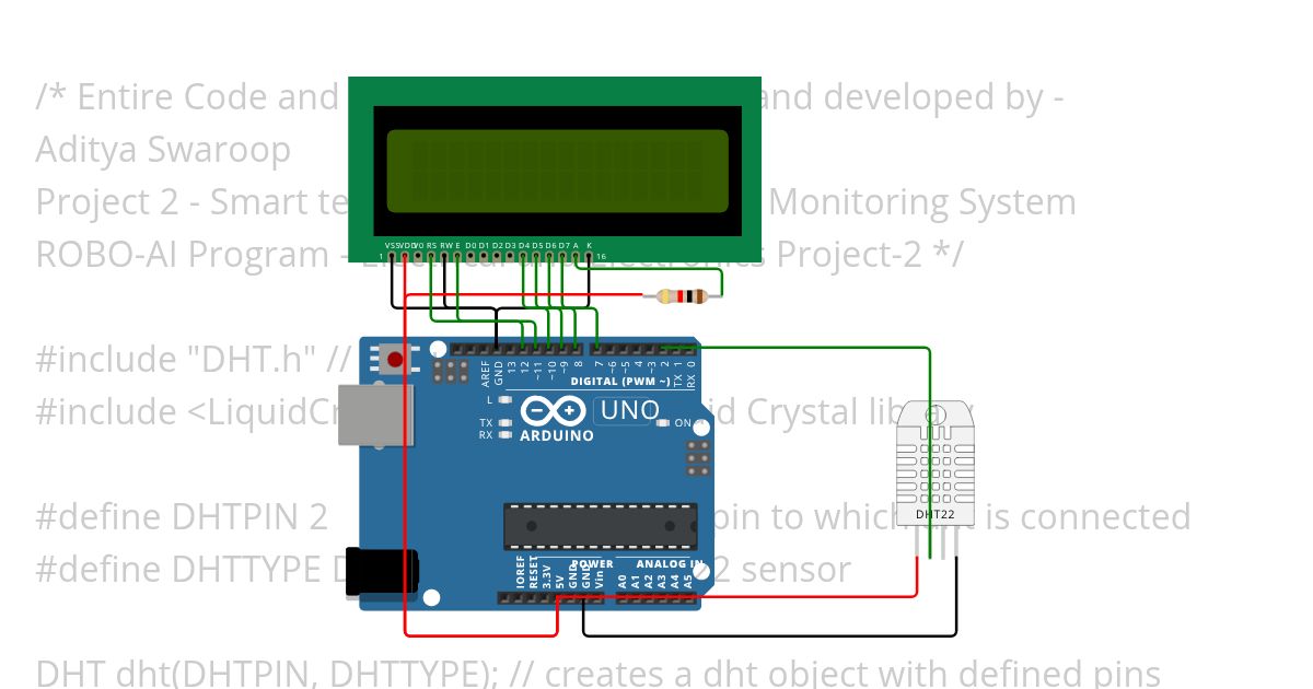 Smart Temperature and Humidity Monitoring System - by Aditya Swaroop Copy (2) simulation