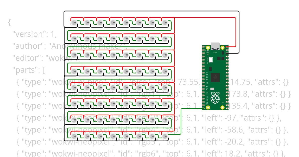 NeoPixel_8*8 simulation