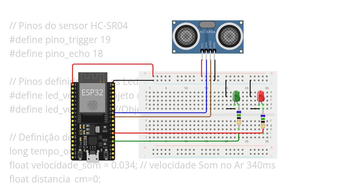 Aula 04 HC SR04 simulation