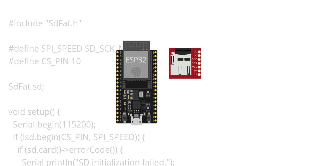 microSD simulation