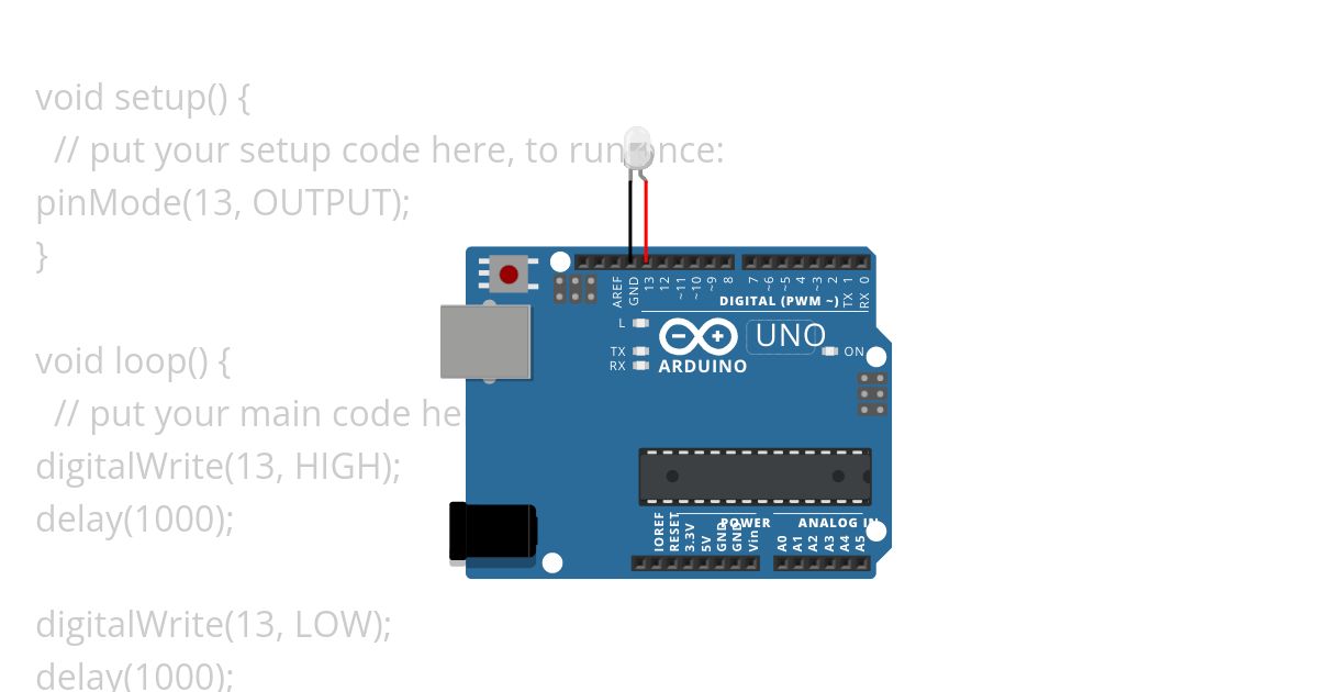 LED arduino Uno Basic simulation