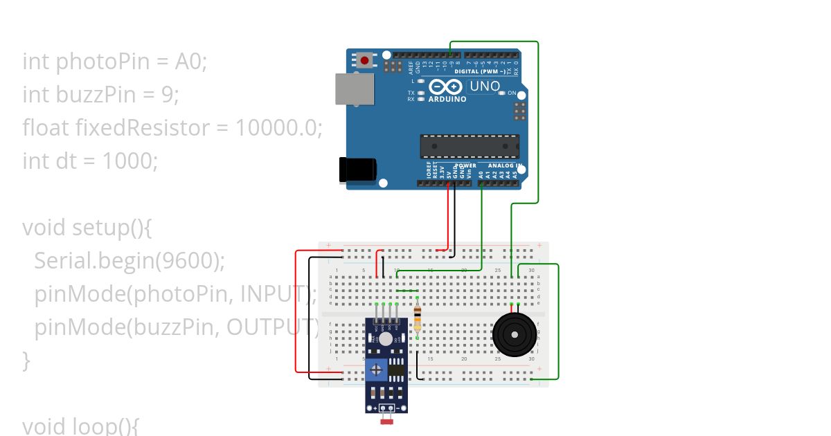 exp3(obj3.1 with buzzer)  simulation