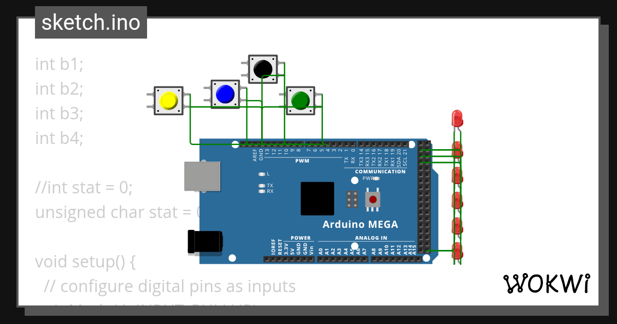 Digital input pins and the serial interface - Wokwi ESP32, STM32 ...