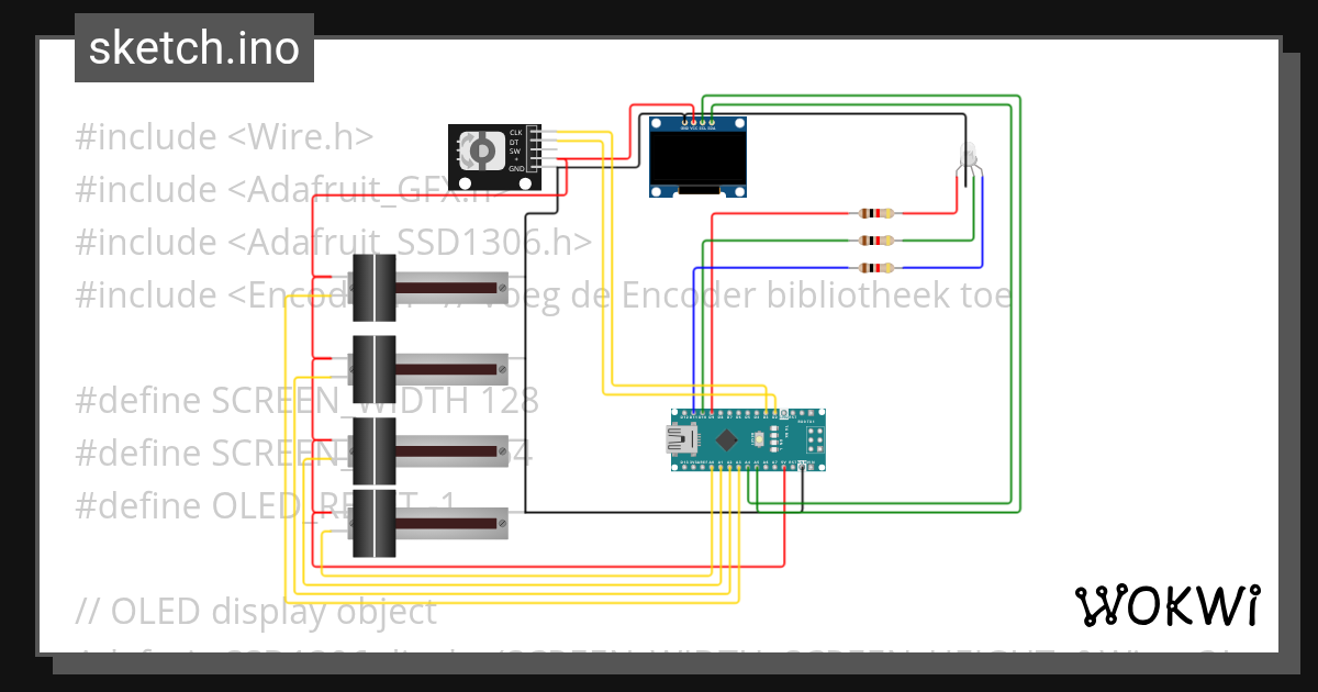 Jari screen Wokwi ESP32, STM32, Arduino Simulator