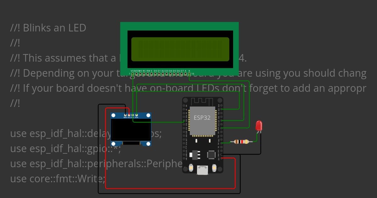 [esp32 | rust | std]  blinky and ssd1306 bala (4)