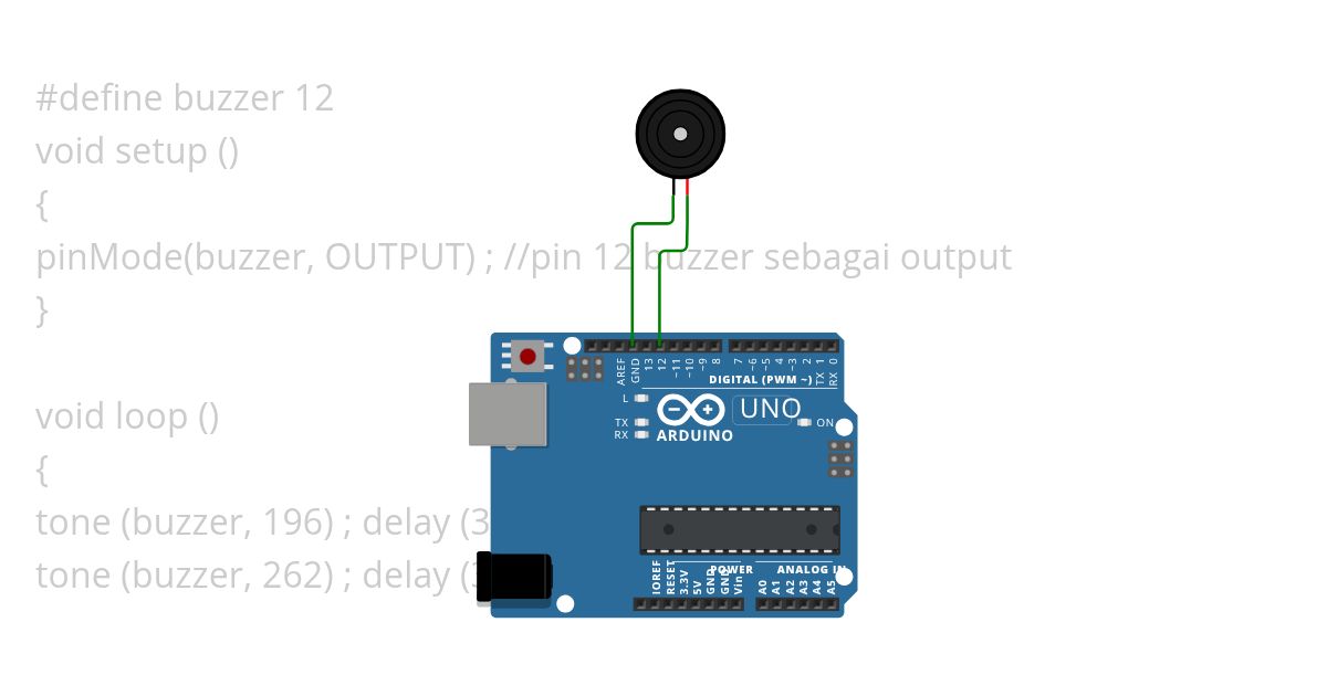 buzzer burung kaka tua Copy simulation