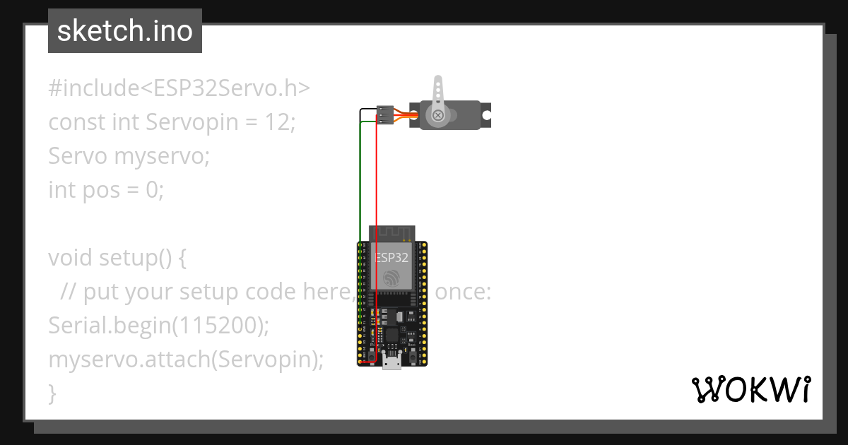 Servo - Wokwi ESP32, STM32, Arduino Simulator