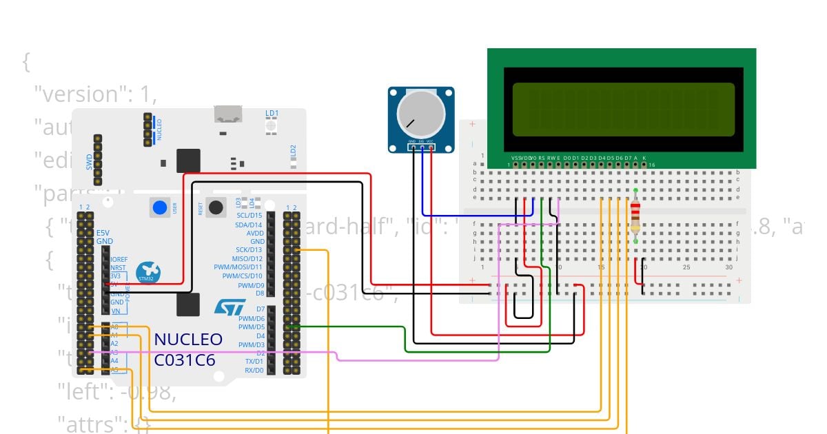 Stm32c031c6 (LCD) simulation