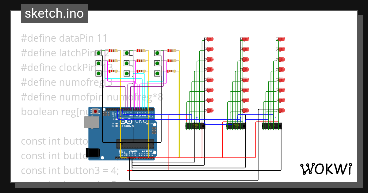 push button Wokwi ESP32, STM32, Arduino Simulator
