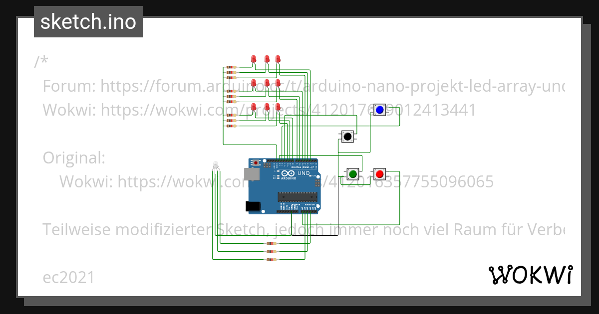 Magic Square I - Wokwi ESP32, STM32, Arduino Simulator