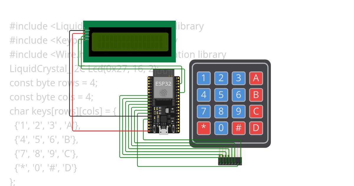 lcd with keypad simulation