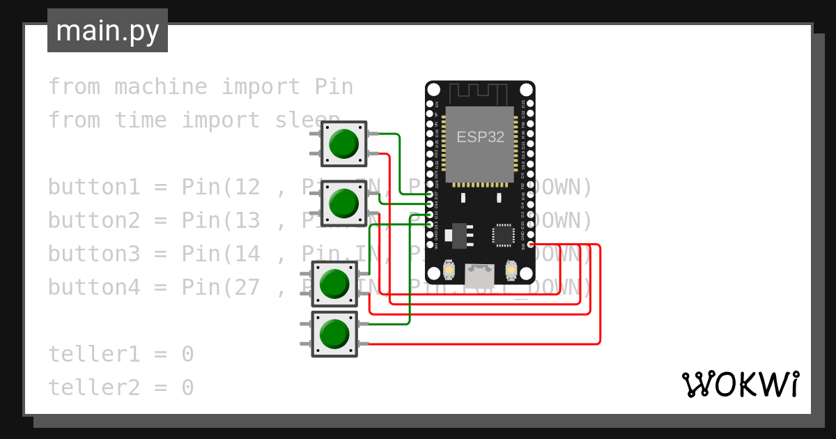 test_les_7_opdracht_4_buttons - Wokwi ESP32, STM32, Arduino Simulator