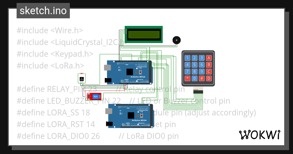 Temperature regulation Wokwi ESP32, STM32, Arduino Simulator