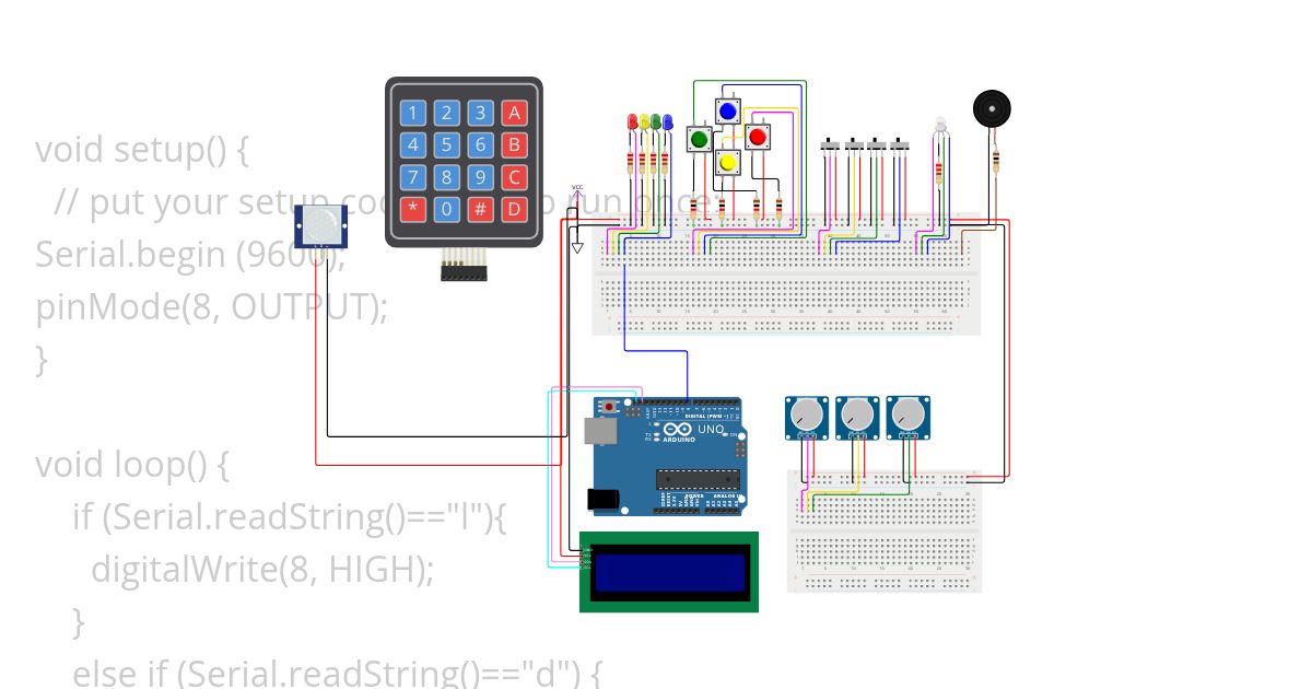 At. Caractere Led simulation