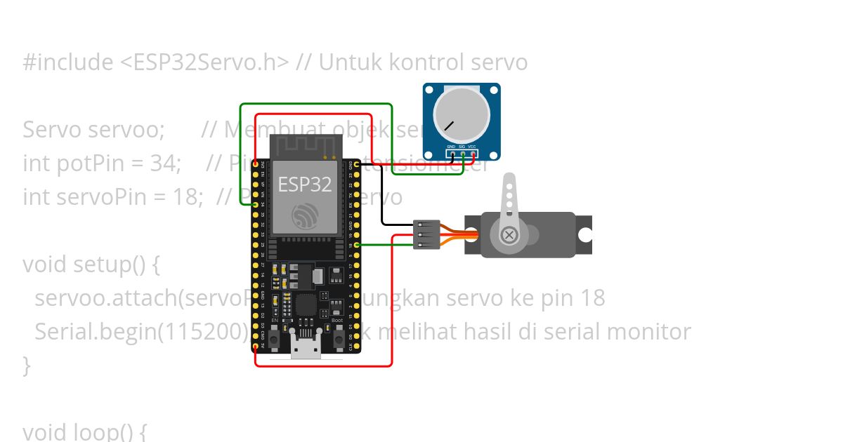 sei16-servo dan potensio simulation