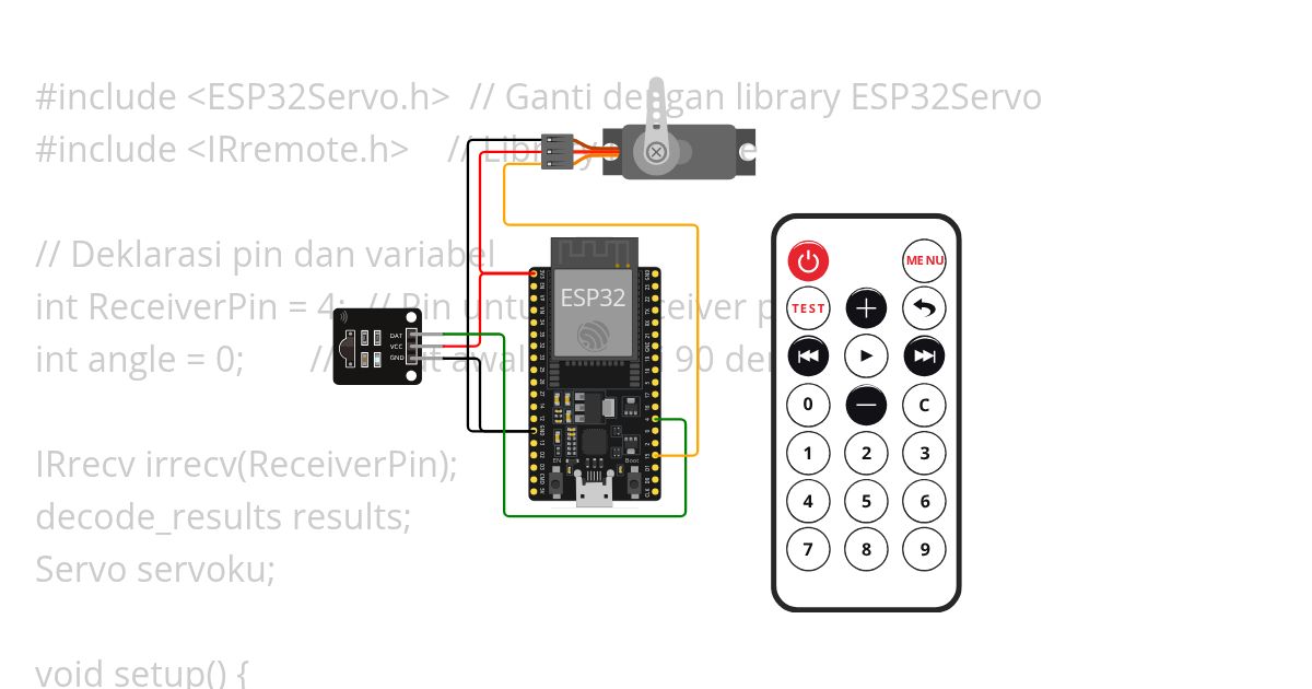 Minitask2 Sesi 16_Servo Motor+IR Remote simulation