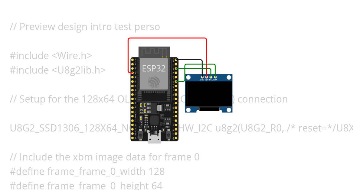 XBM to ESP32 OLED128 simulation