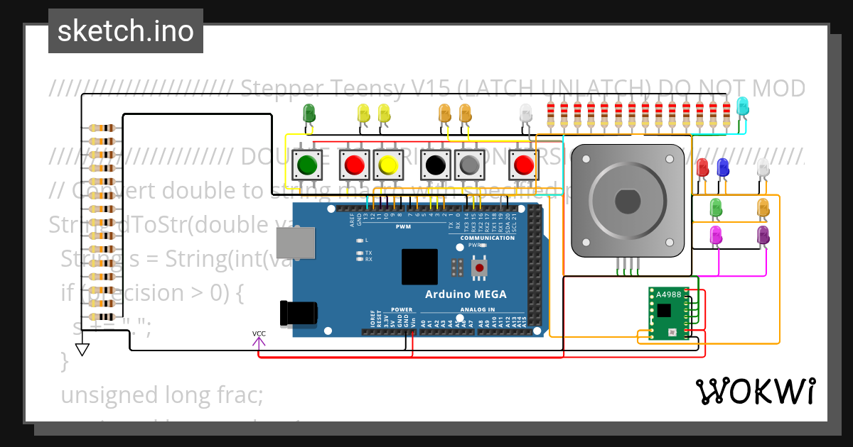 Stepper Teensy V17 (LATCH UNLATCH) RELAY test Wokwi ESP32, STM32