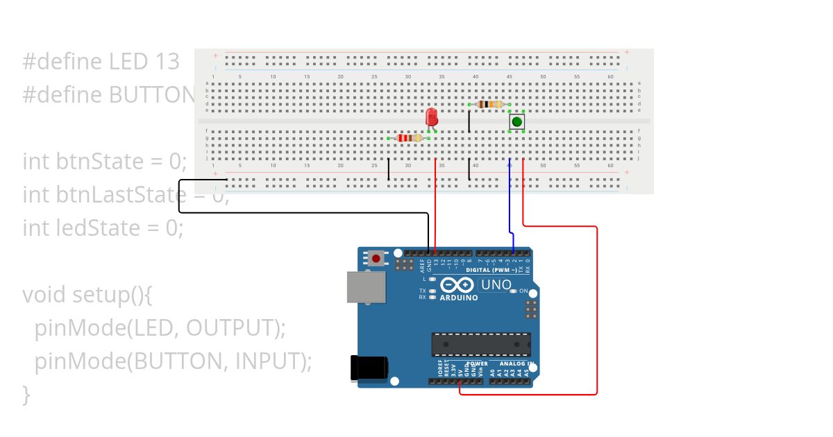 Light a Led simulation