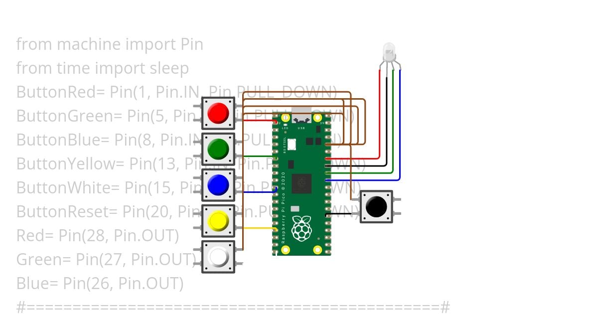 ButtonRGb simulation