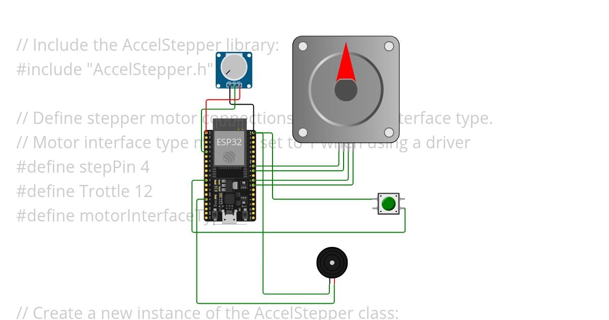 Stepper motor With ESP32  Copy simulation