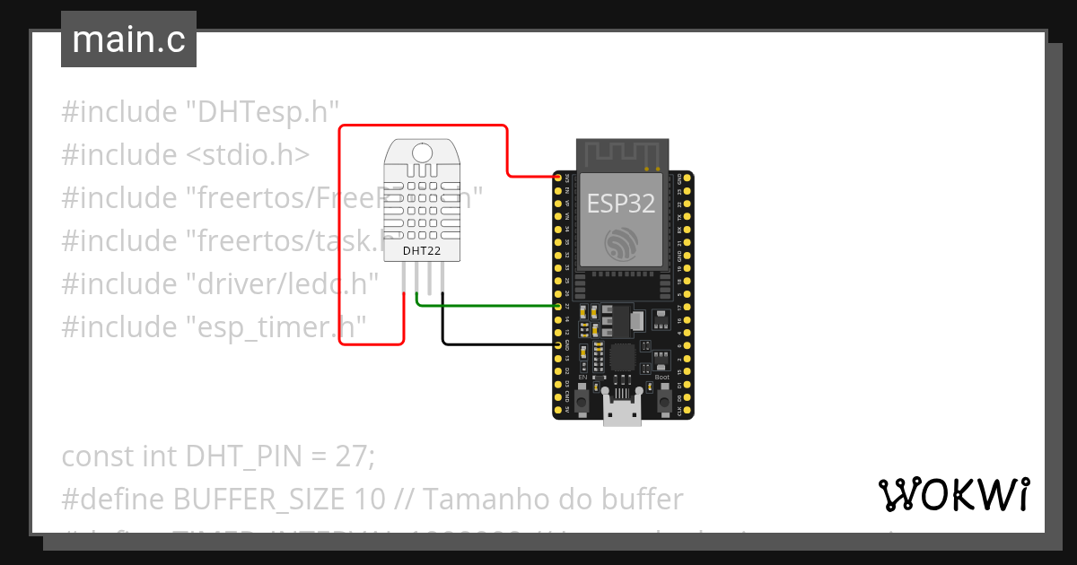EXERCICIO 16 Wokwi ESP32, STM32, Arduino Simulator