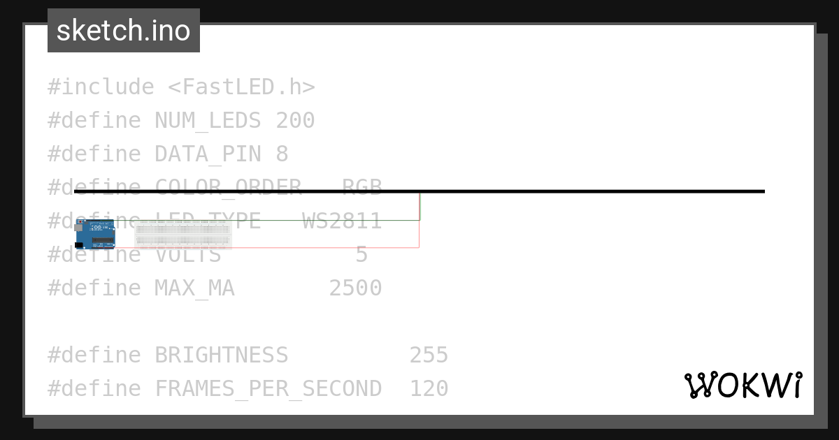 Stripes wokwi esp32 stm32 arduino simulator