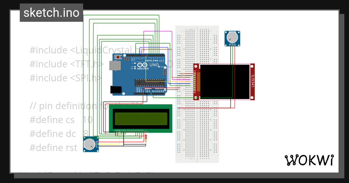 tft_lcd_7 - Wokwi ESP32, STM32, Arduino Simulator