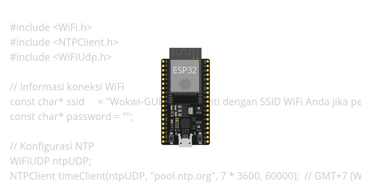 Assignment Sesi 18_Koneksi Wifi dan Print Waktu dari NTP simulation
