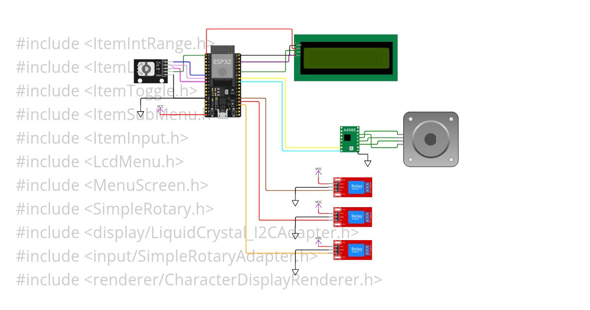 ESP32 NTP menuTest simulation