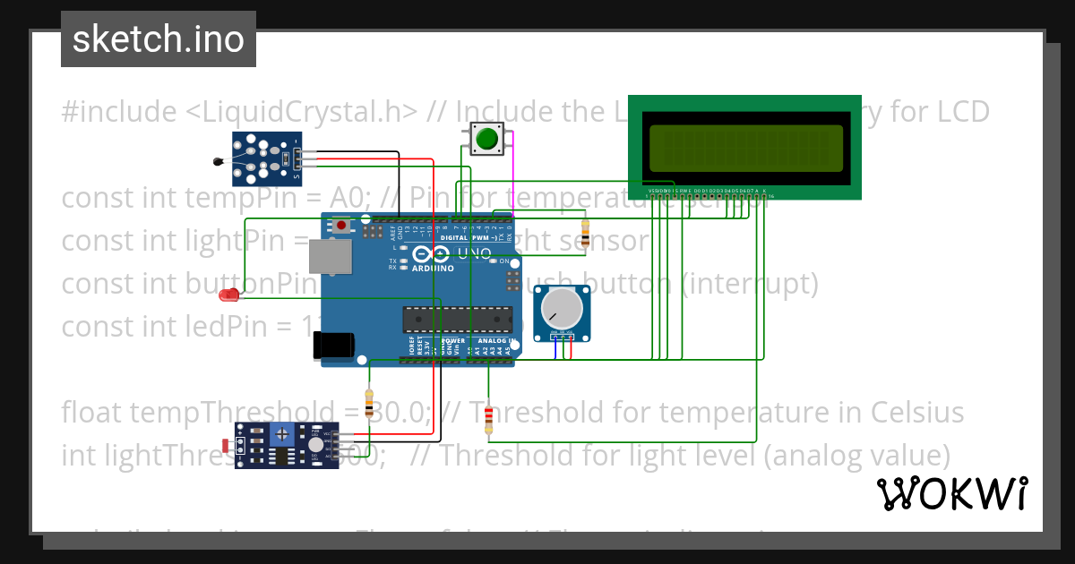 TemplightsensorLCDlastss Copy Wokwi ESP32, STM32, Arduino Simulator