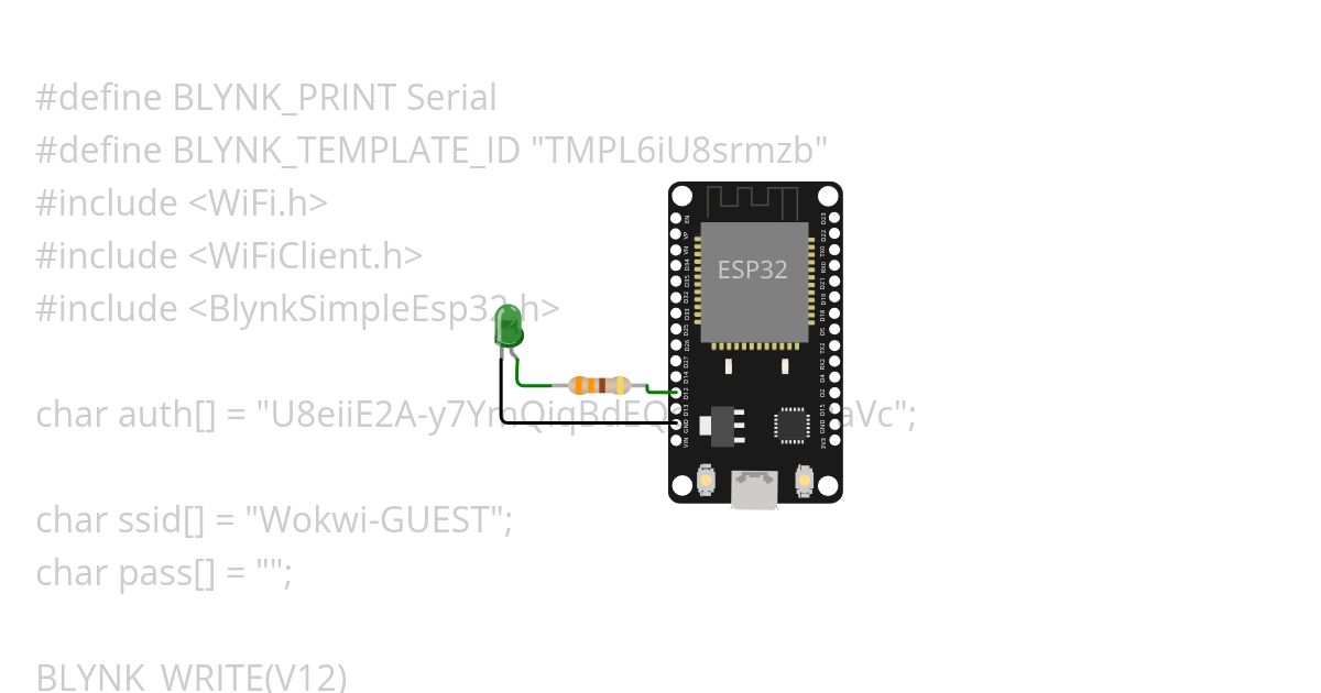 BLYNK iot led simulation