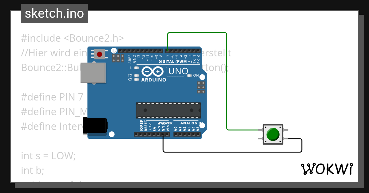 Debounce Wokwi ESP32, STM32, Arduino Simulator